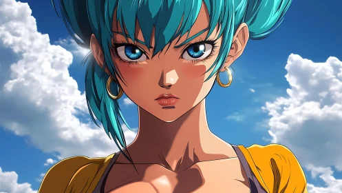 Sky-bolted heroine locks eyes with the horizon’s challenge