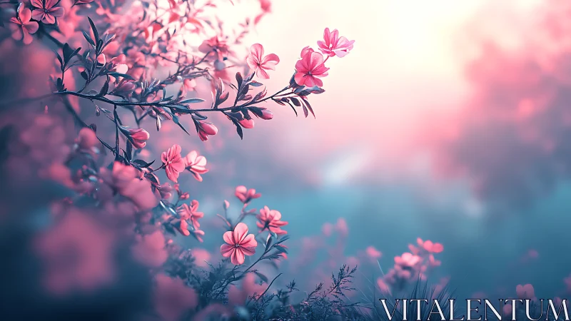 Pink Blossoms in Soft Focus Dreams.