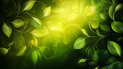 Luminous chlorophyll vectors in radial gradient diffusion field.