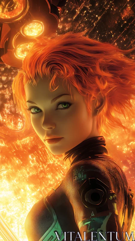 Cybernetic pilot against eruptive stellar plasma field.