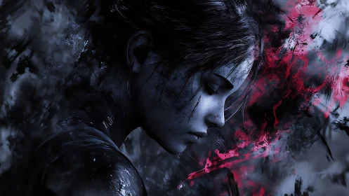 Quiet storm of color around a reflective young hero.