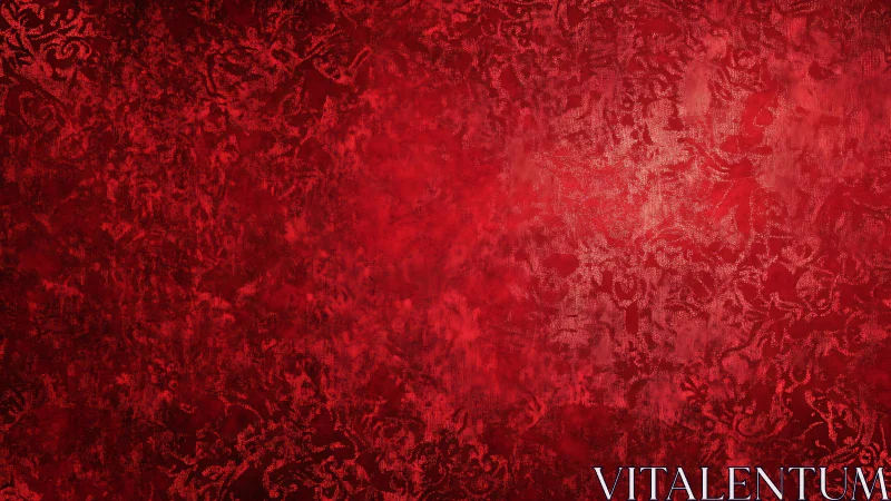 Velvet shadows whisper through a luminous crimson tapestry