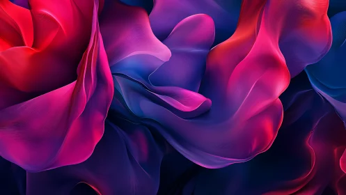 Velvet waves of pink and violet light swirl in gentle motion.