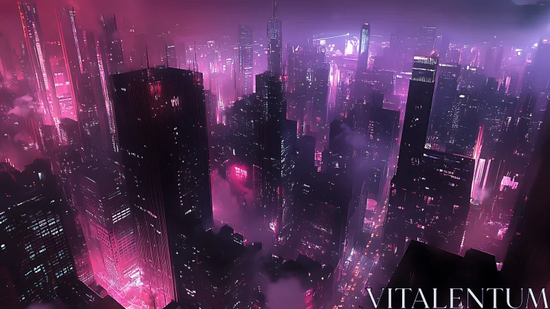 Neon-soaked skyline where night streets hum with dreams.