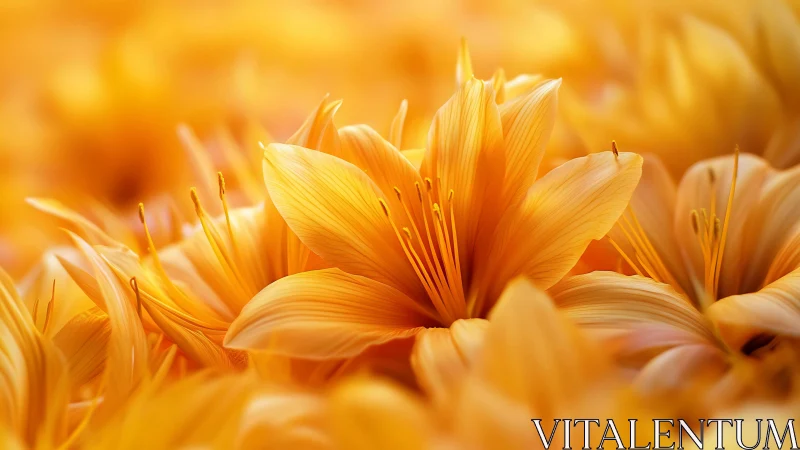 Golden Petals Aflame: A Radiant Dance of Warmth.