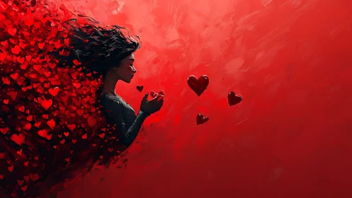 Silhouette Dispersal: Emotional Fragmentation Through Digital Painting.