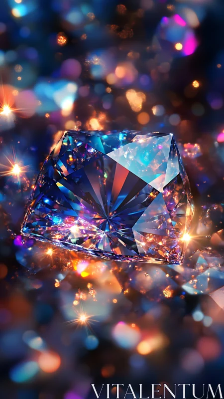 Prismatic jewel resting in a dreamy nebula of soft light.