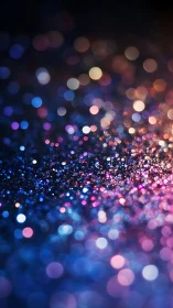 Dreamy Night Sparkles in Soft Blue and Pink Lights.