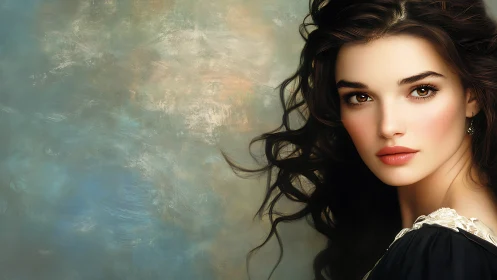 Soft-lit gaze stitches quiet storms into painted dusk