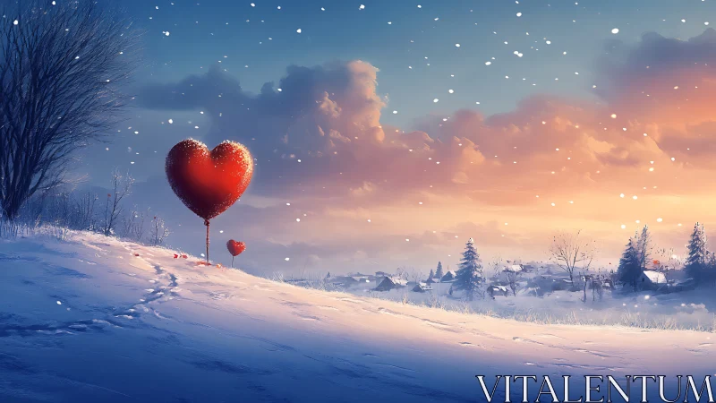 Twin Hearts Levitate Through Frozen Reverie.