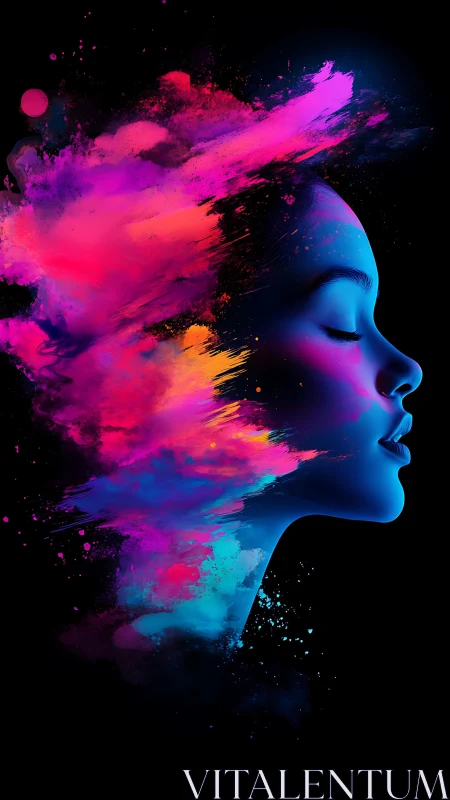 Dream-bright portrait where color and quiet collide.