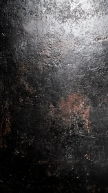 Weathered dark metal surface shares rich worn-in textures