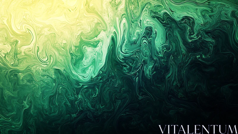 Emerald tide uprising beneath a pale electric sunrise glow.