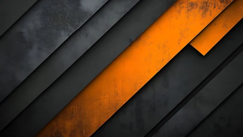 Bold orange stripe brings energy to layered dark metal