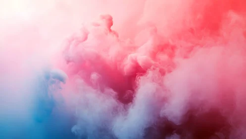 Abstract chromatic vapor cloud in soft gradient composition.