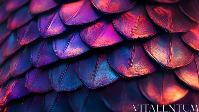 Iridescent dragon scales glow in layered neon gradients.