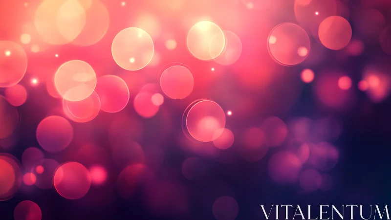 Vibrant pink and purple bokeh lights abstract digital background.