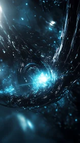 Quantum filament vortex with luminous data singularity.