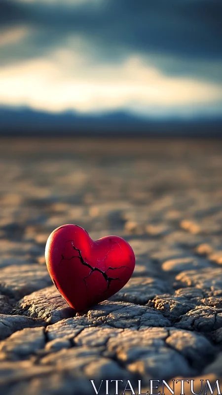 Fractured Heart on Parched Earth: Desolation Study.