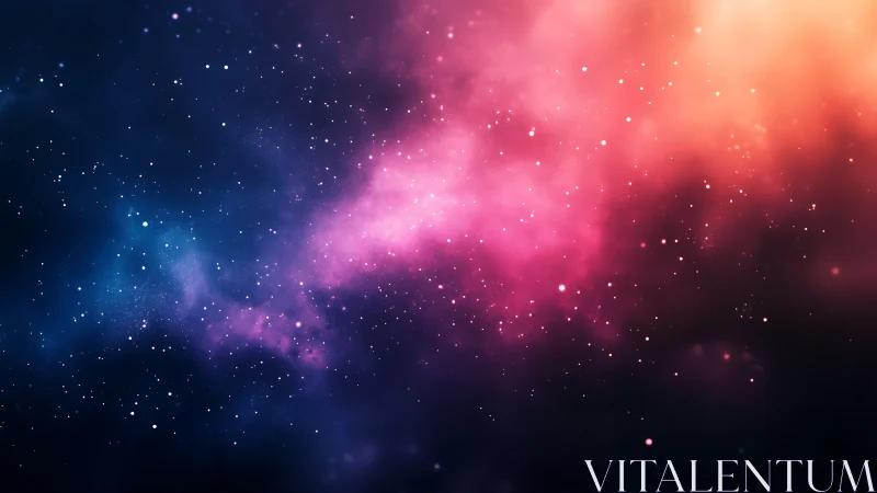 Color gradient nebula backdrop with scattered star field.
