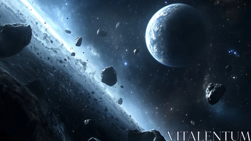 Planetary body observed beyond dense inclined asteroid field