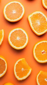 Citrus constellations on a blazing tangerine sky.