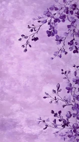 Lavender sky listens while painted blossoms whisper upward