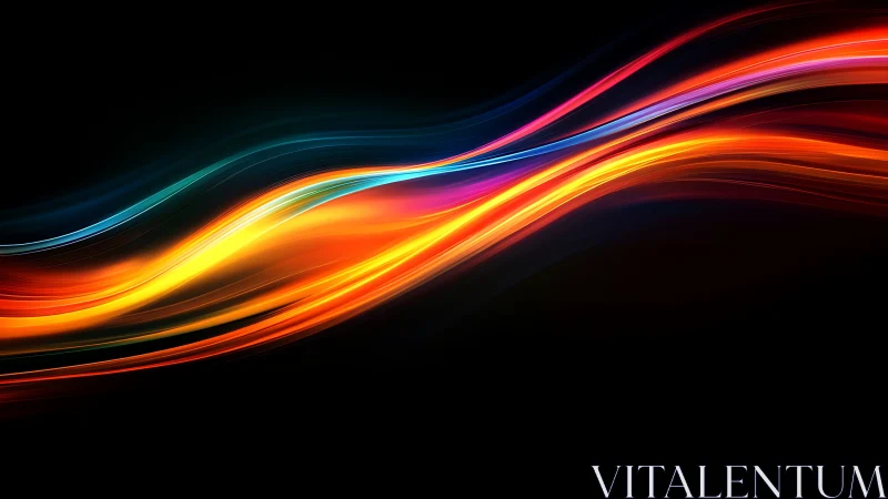 Solar ribbons of neon light streaming through cosmic night.