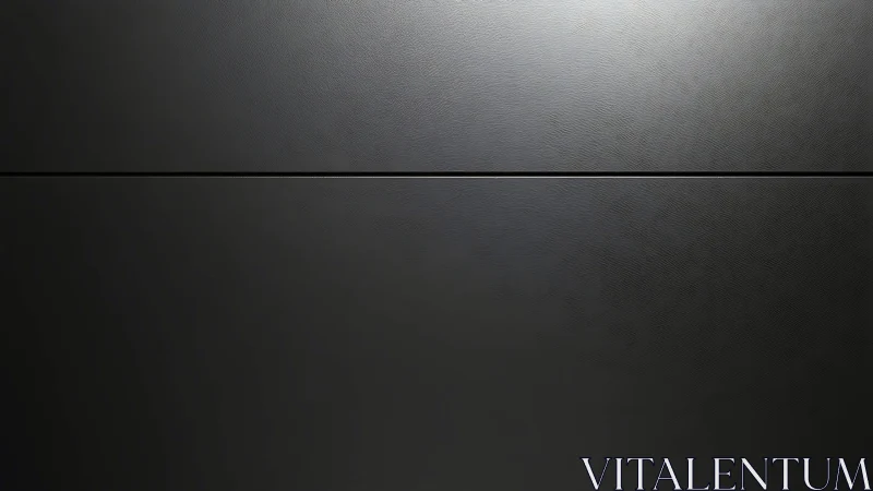 Minimalist dark metal panels intersect under soft overhead light