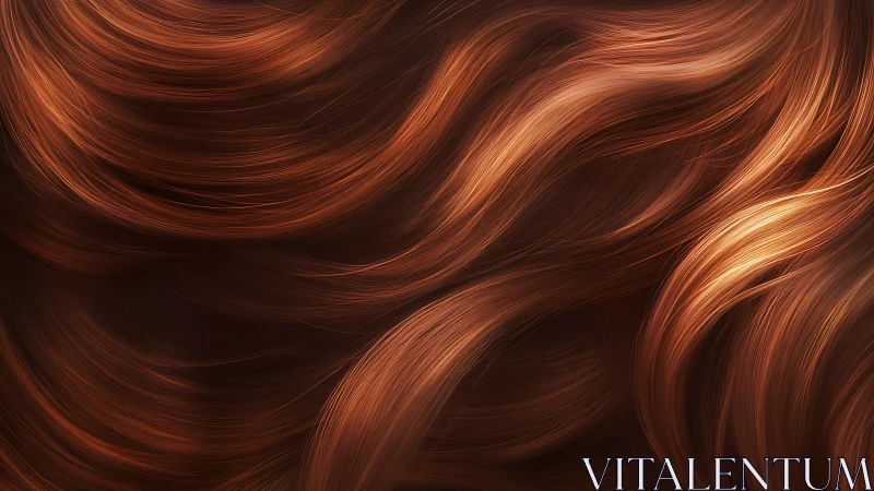 Copper Whispers in Motion, Sunlit Strands in Slow Orbit.