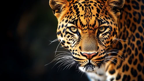 Leopard's Gentle Gaze: Nature's Golden Predator.