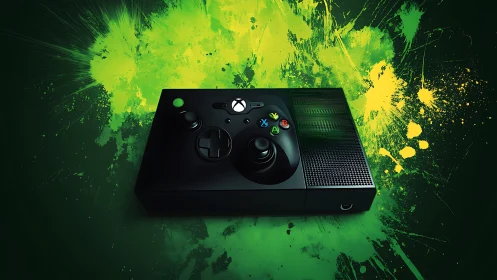 Xbox Series X Gaming Console Positioned Centrally