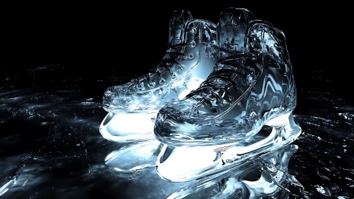 Crystal skates dream up frozen speed on midnight ice