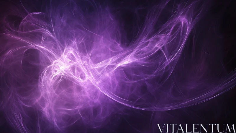 Violet energy streams forming ethereal abstract nebula lines.