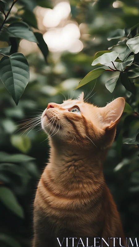 Curiosity Meets Garden: Ginger Whiskers Explore Verdant Heights