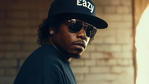 Cool urban portrait with confident streetwear style.