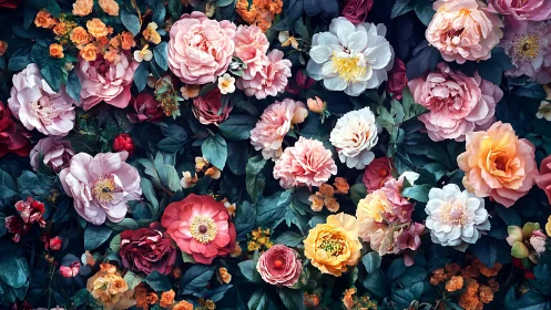 Romantic Blossoms Cascade Into Moody Botanical Splendor