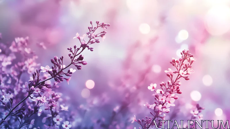Lavender Dreams Dance in Soft Bokeh Light