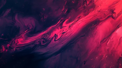 Neon tidal nebula swirling through indigo cosmic ink.