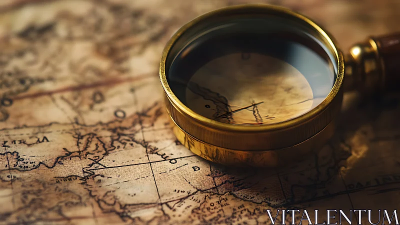 Golden magnifying glass inviting quiet moments of discovery.