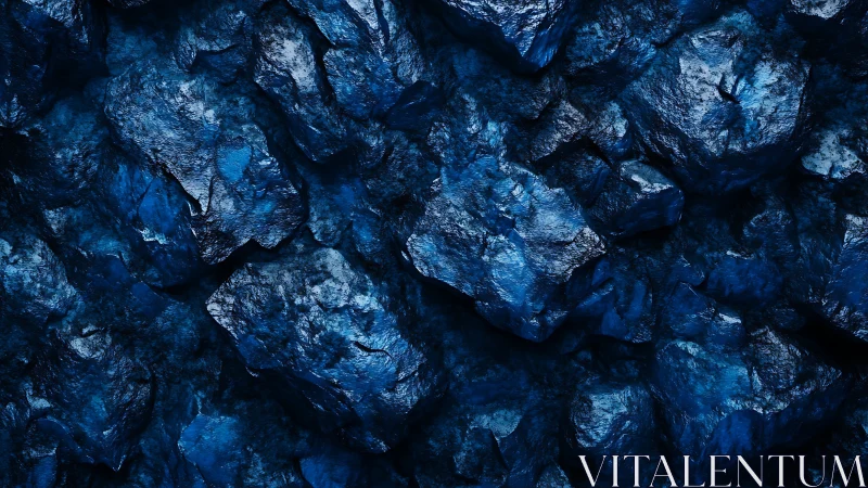 Midnight blue stone texture with softly glimmering depths.