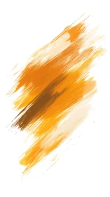 Diagonal orange brushstrokes on white digital background.