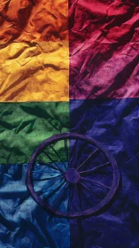 Chromatic Wheel Study: Quadrant Color Field Composition