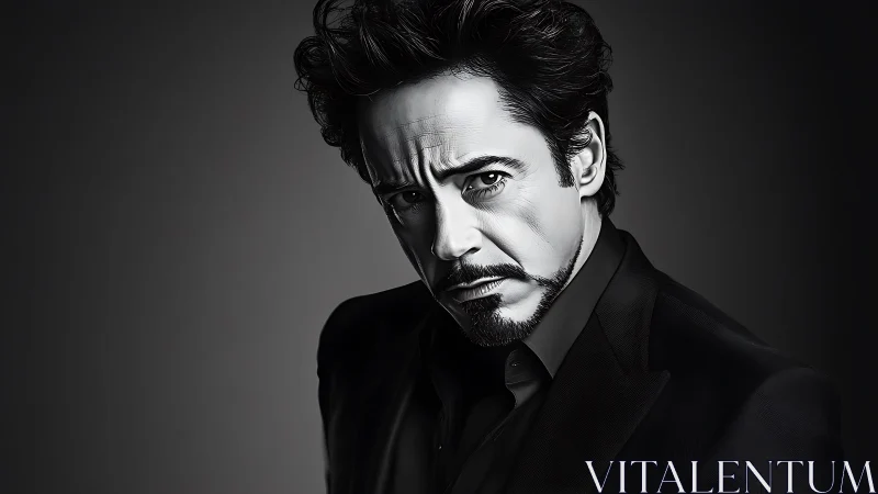 Shadow-soaked portrait studies charisma in sculpted grayscale