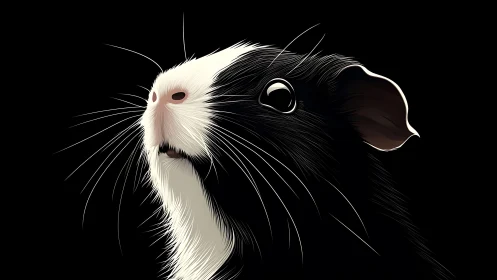 Vector profile rendering shows detailed guinea pig head