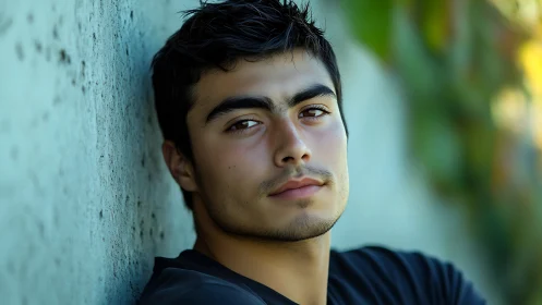 Quiet confidence leans into cool light and soft blur