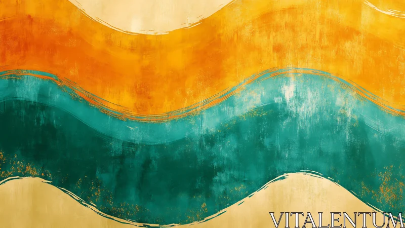 Sunlit Waves of Color Rolling Through Quiet Canvas.