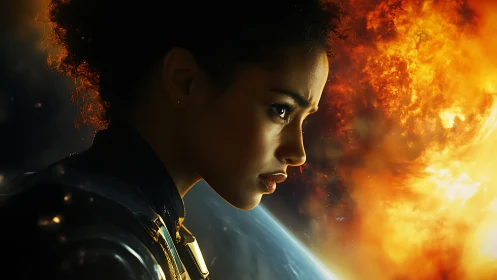 Astrophysical pilot profile against eruptive stellar event.