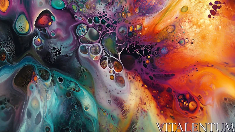 Chromatic cellular abstraction merges fluid dynamics and light