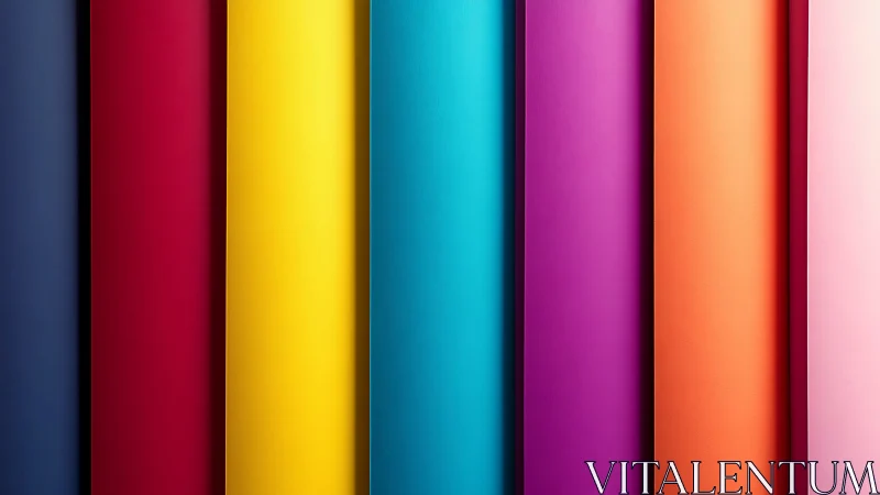 Vertical rows of multicolored panels in close-up view.